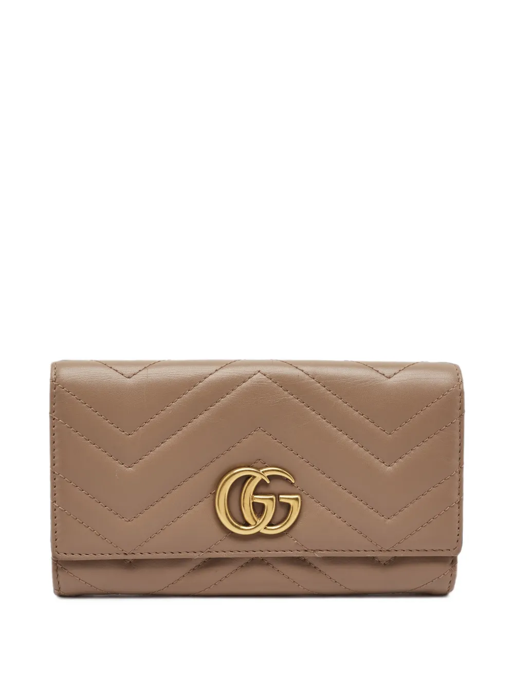 Gucci Pre-Owned GG Marmont matelassé wallet - Toni neutri