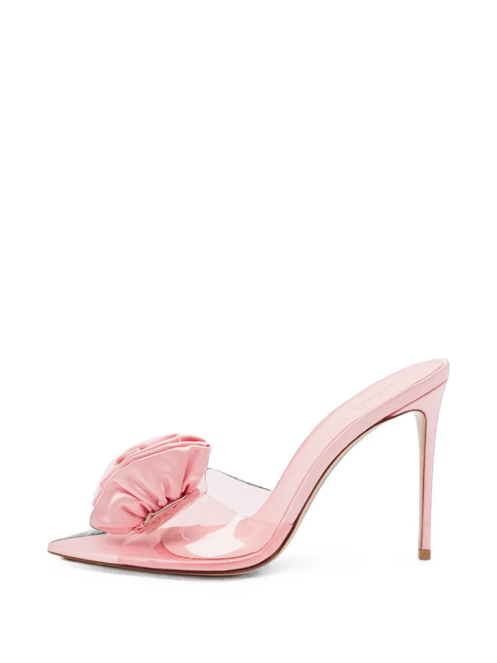 Le Silla Rose applique slide sandals - Rosa