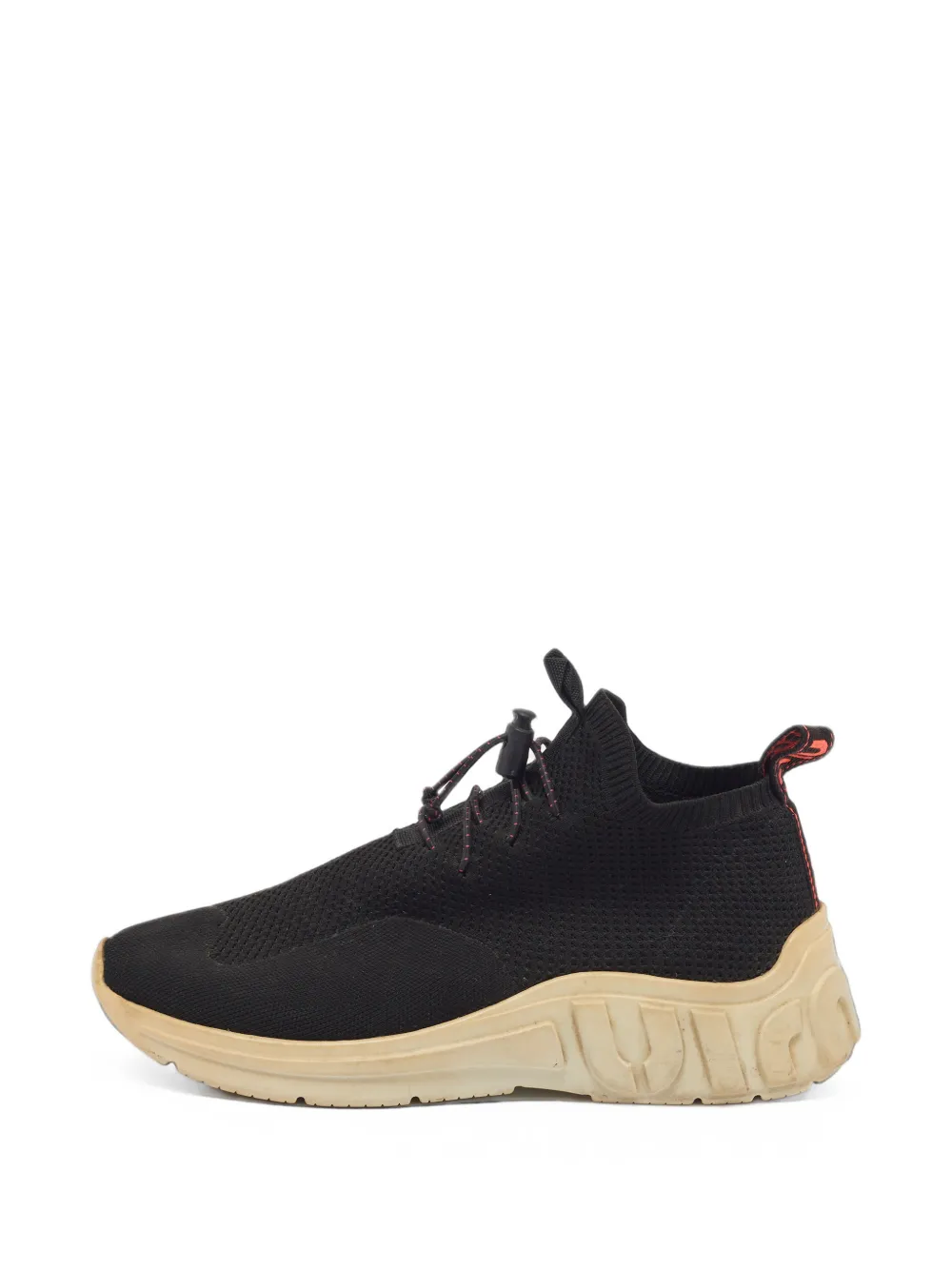 Miu Miu Pre-Owned knit low-top sneakers - Schwarz