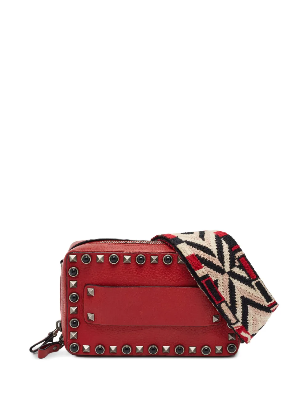 Valentino Garavani Pre-Owned Rolling Rockstud crossbody bag - Rosso