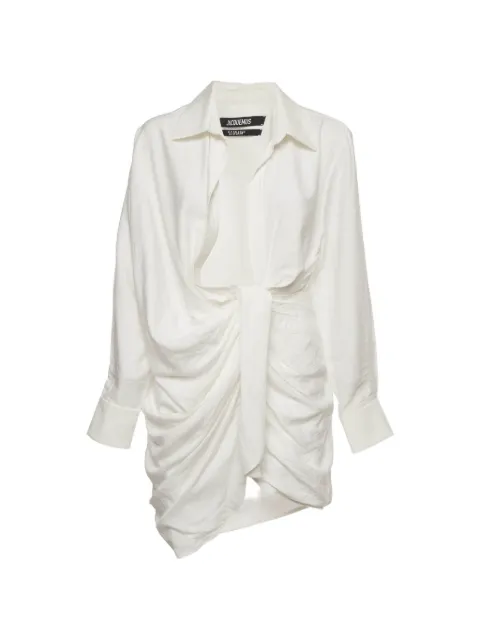 Jacquemus Pre-Owned La Robe Bahia draped mini dress