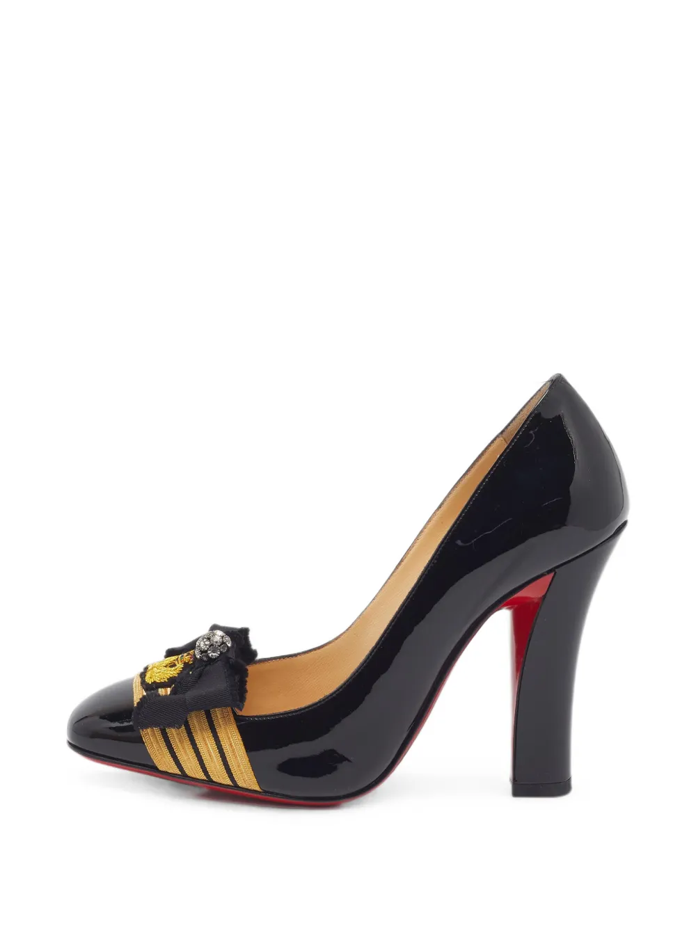 Christian Louboutin Pre-Owned Militar bow pumps - Schwarz