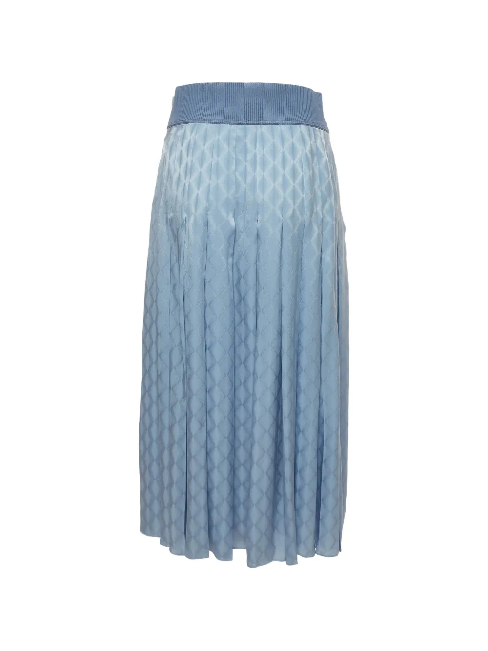 Fendi Pre-Owned jacquard pleated midi skirt - Blau