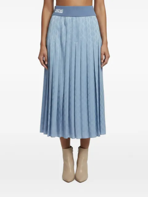 Fendi Pre-Owned jacquard pleated midi skirt