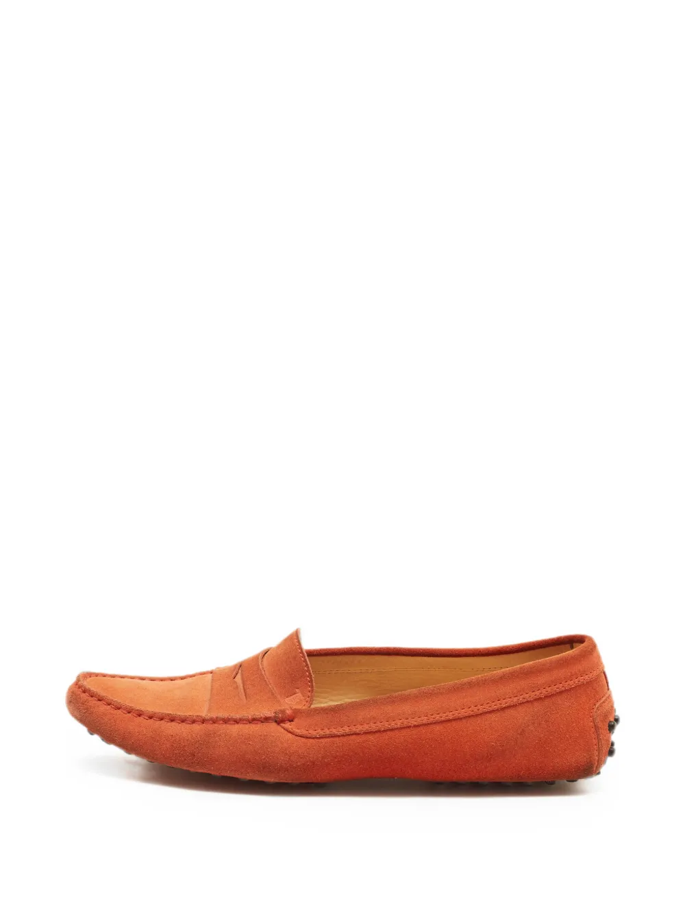 Tod's Vintage Gommino suede loafers - Orange