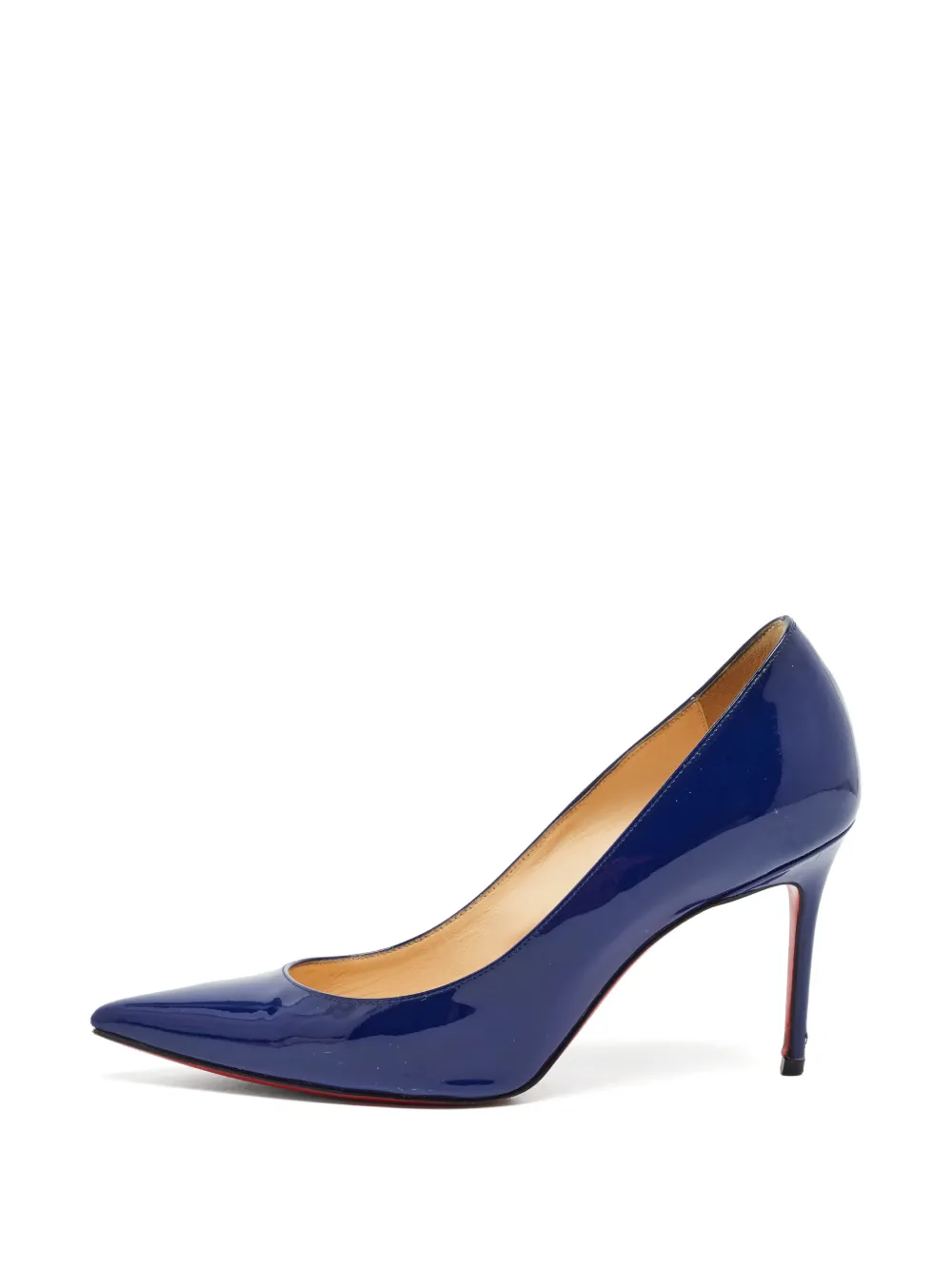 Christian Louboutin Pre-Owned Pigalle patent leather pumps - Blau