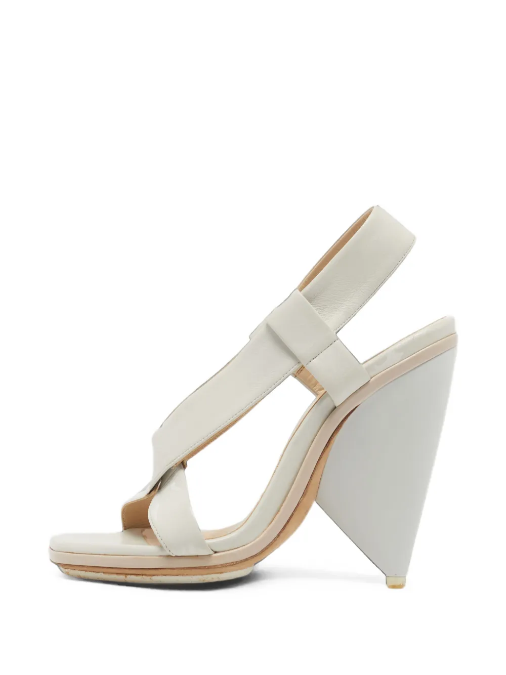 Balenciaga Pre-Owned crossover slingback sandals - Weiß