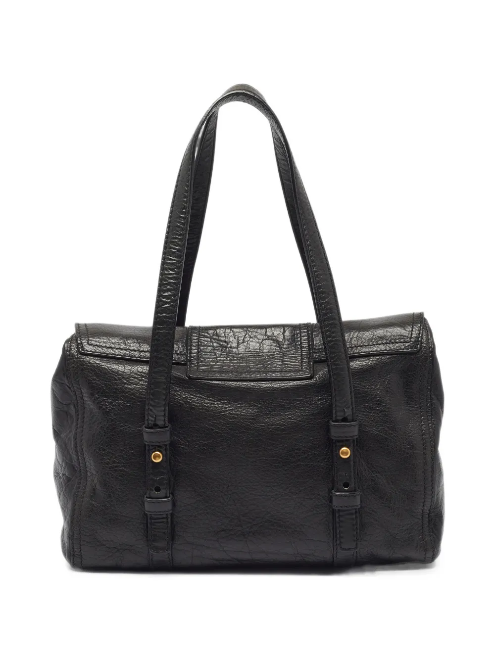 Pre-owned Givenchy Buckle-flap Shoulder Bag In Black