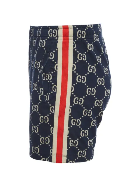 Gucci Pre-Owned GG jacquard Web-stripe shorts