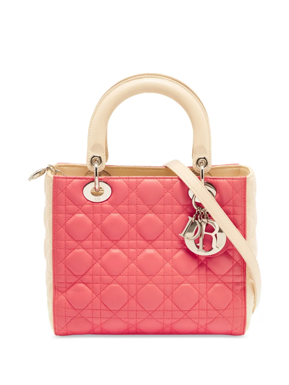 Christian Dior Pre-Owned sac à main Lady Dior médium (2012) - Rose Christian Dior Pre-Owned sac à main Lady Dior médium (2012) - Rose