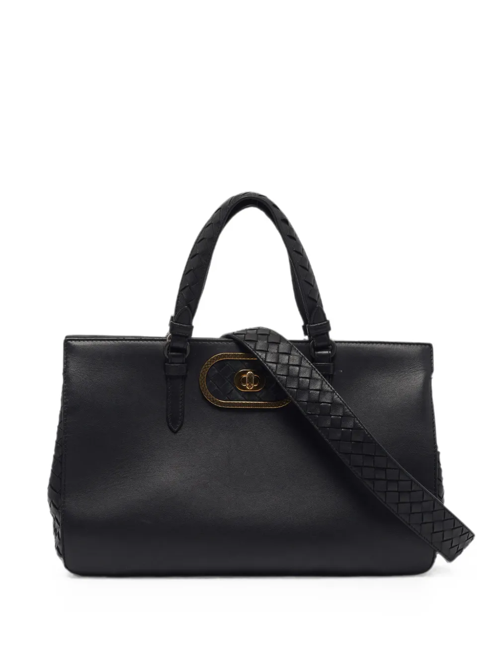Bottega Veneta Pre-Owned Ellitica leather tote bag - Nero