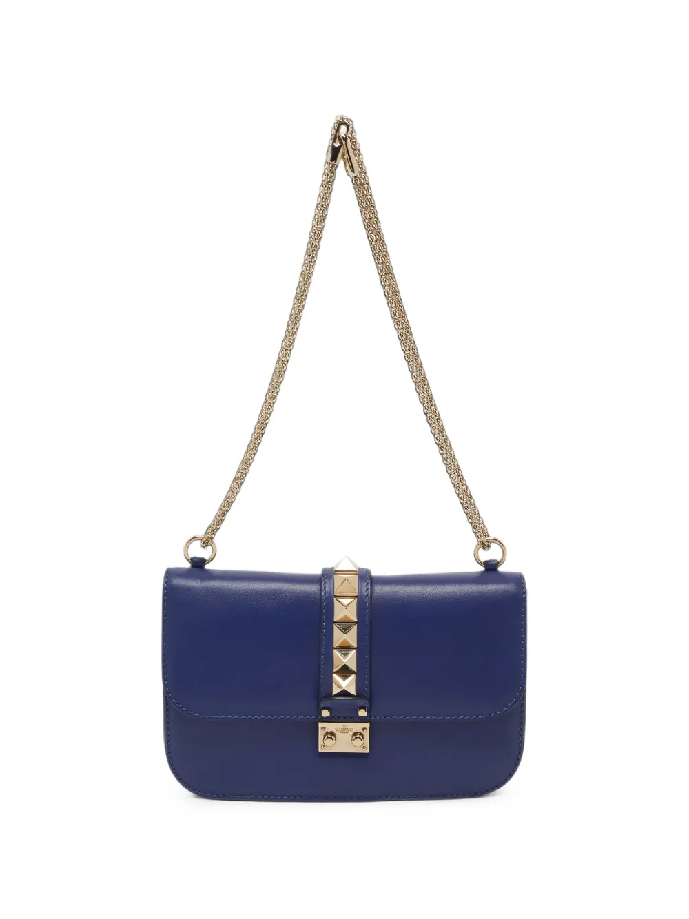 Valentino Garavani Pre-Owned medium Rockstud Glam Lock tote bag - Blu