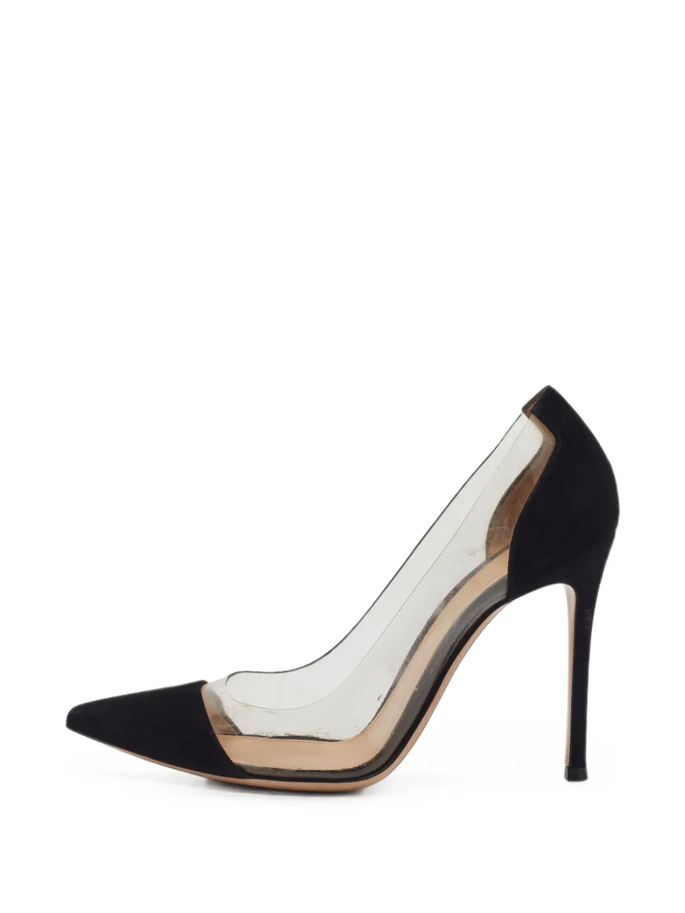 Gianvito Rossi Pumps Plexi a punta - Nero