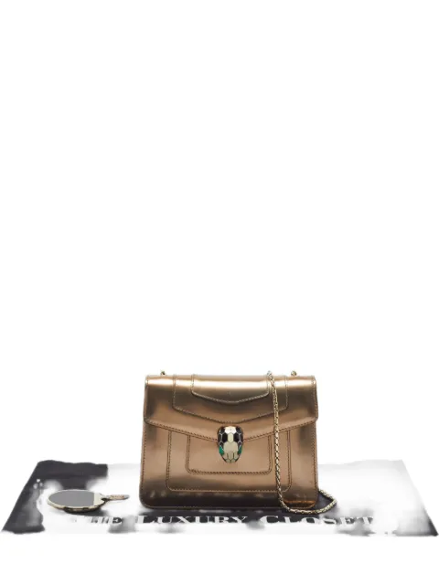 Bvlgari Pre-Owned 2016 small Serpenti Forever patent-leather shoulder bag