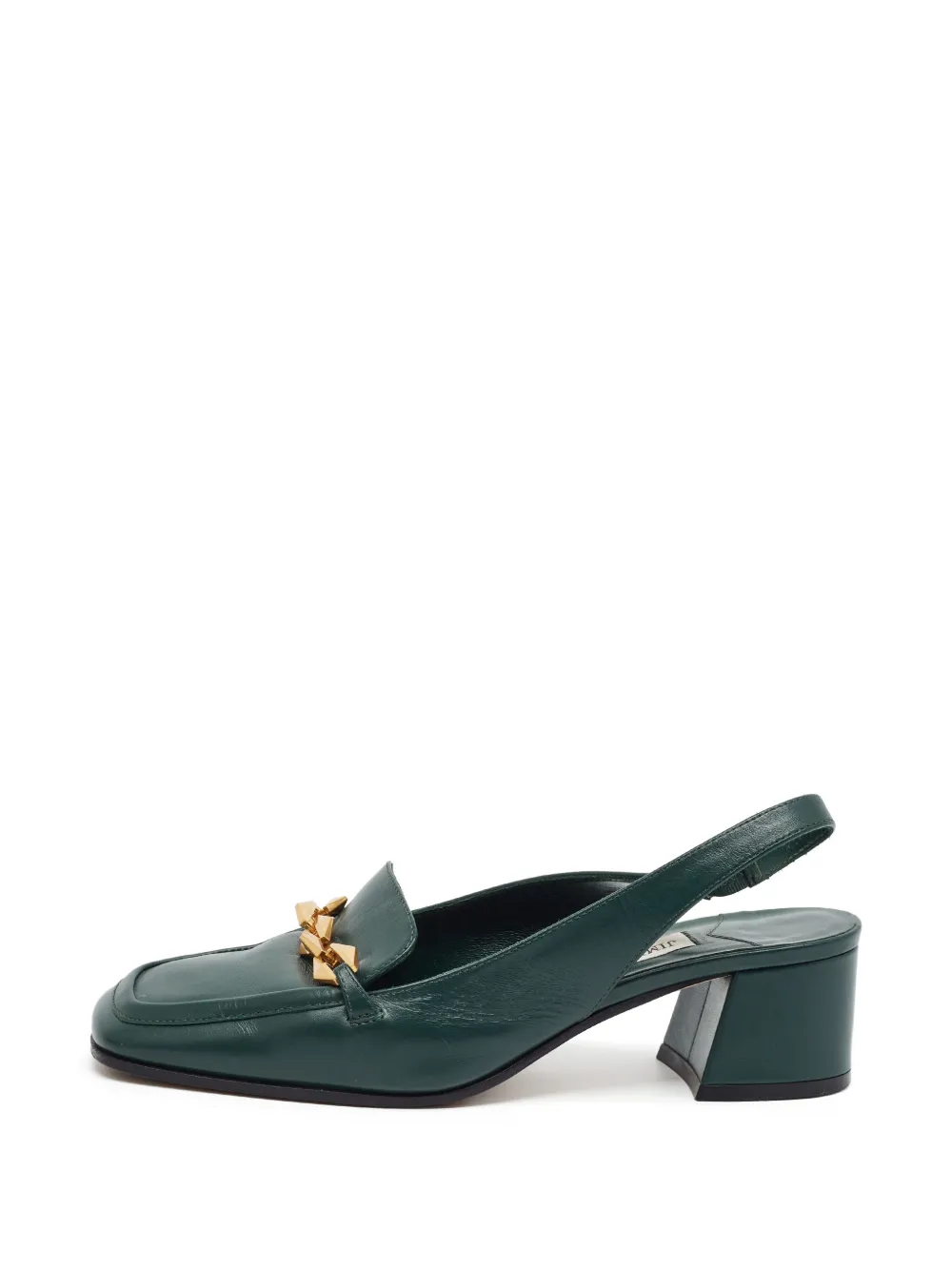 Jimmy Choo Pre-Owned Diamond slingback pumps - Verde