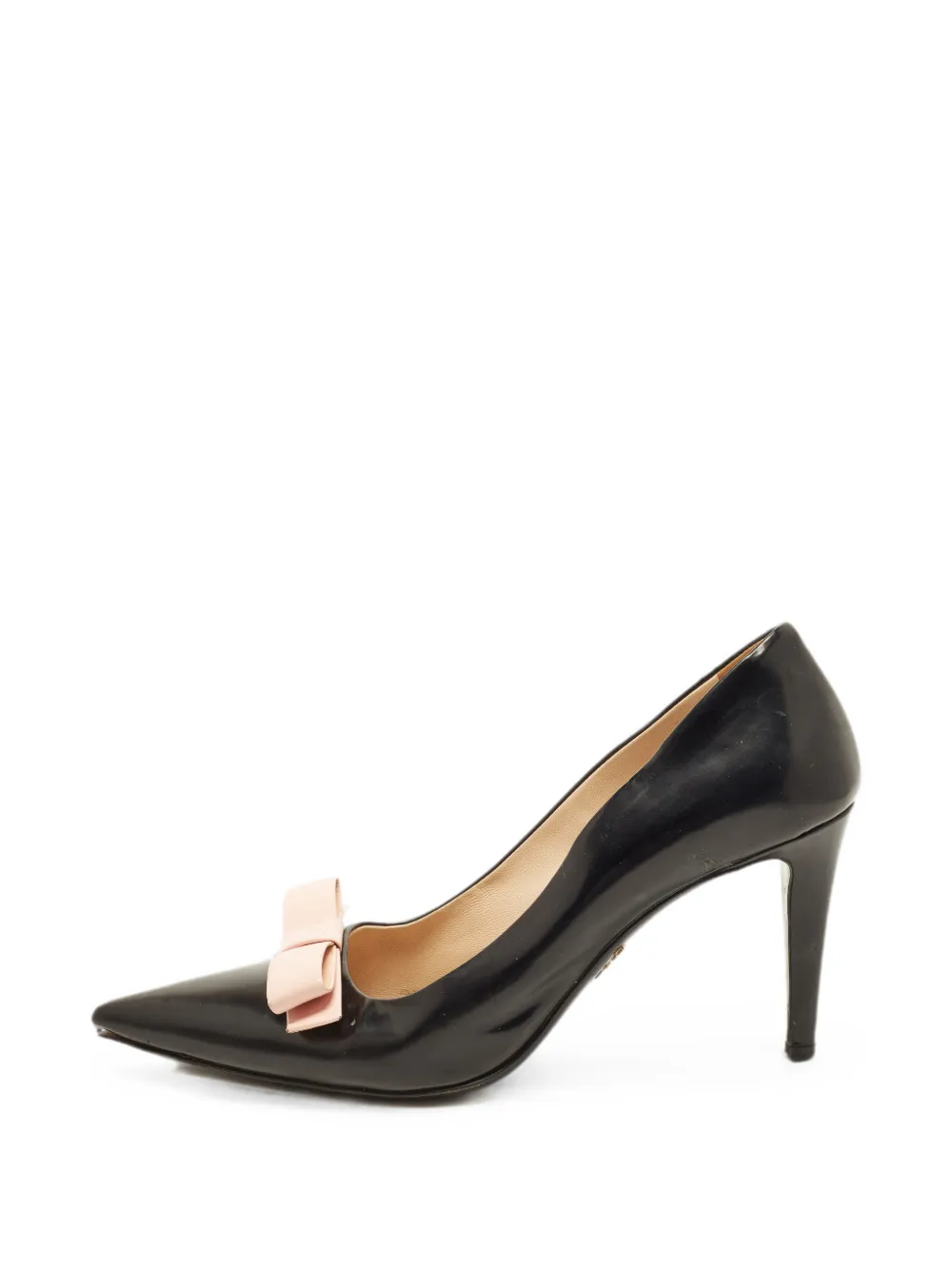Prada Pre-Owned bow pointed-toe pumps - Schwarz