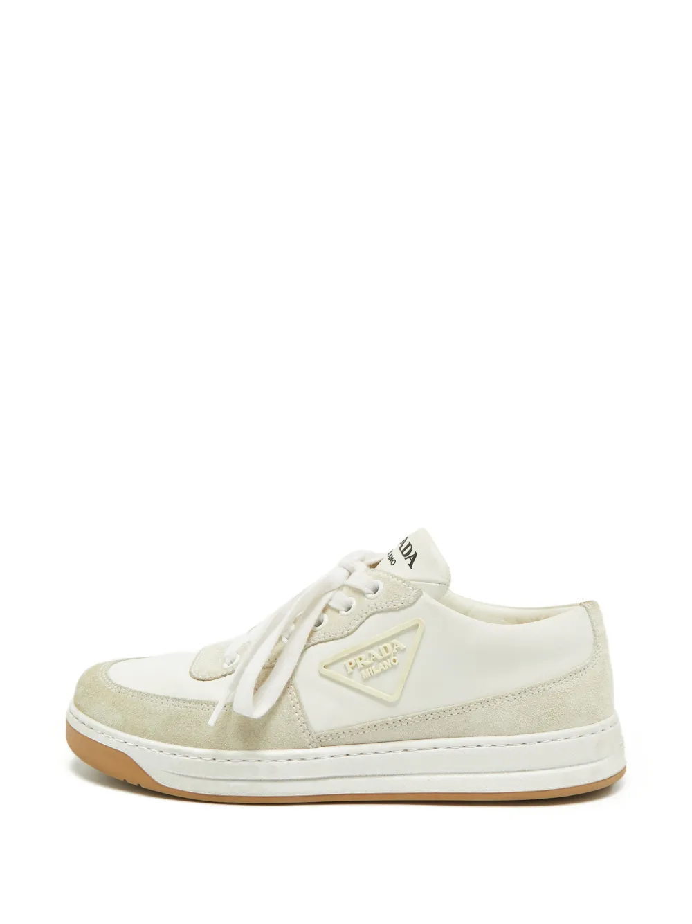 Prada Pre-Owned Triangle logo sneakers - Bianco
