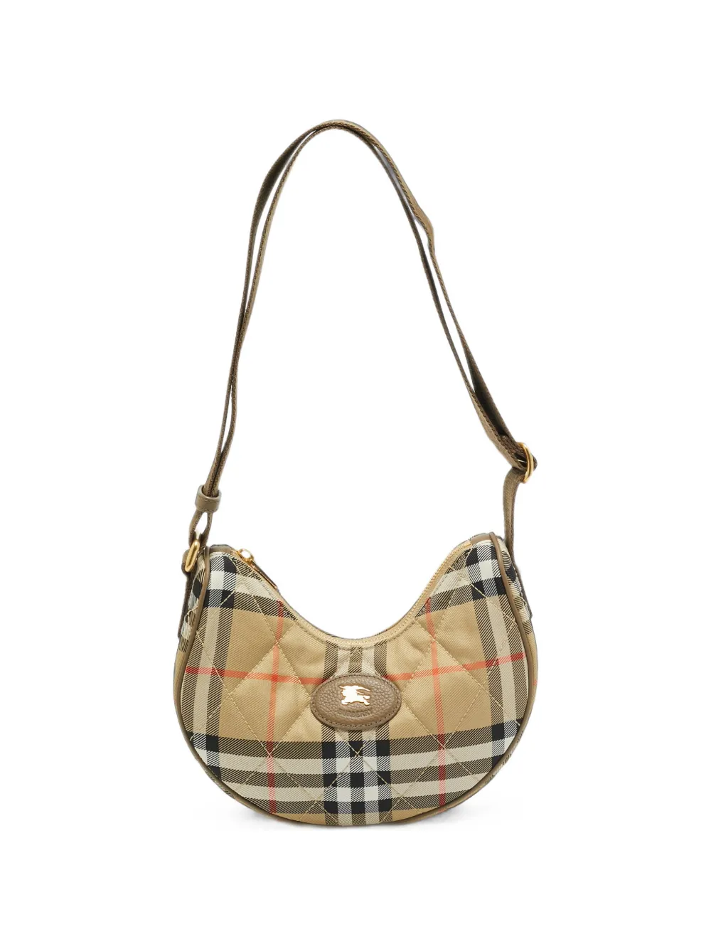 Burberry Pre-Owned Horseshoe quilted shoulder bag - Nude