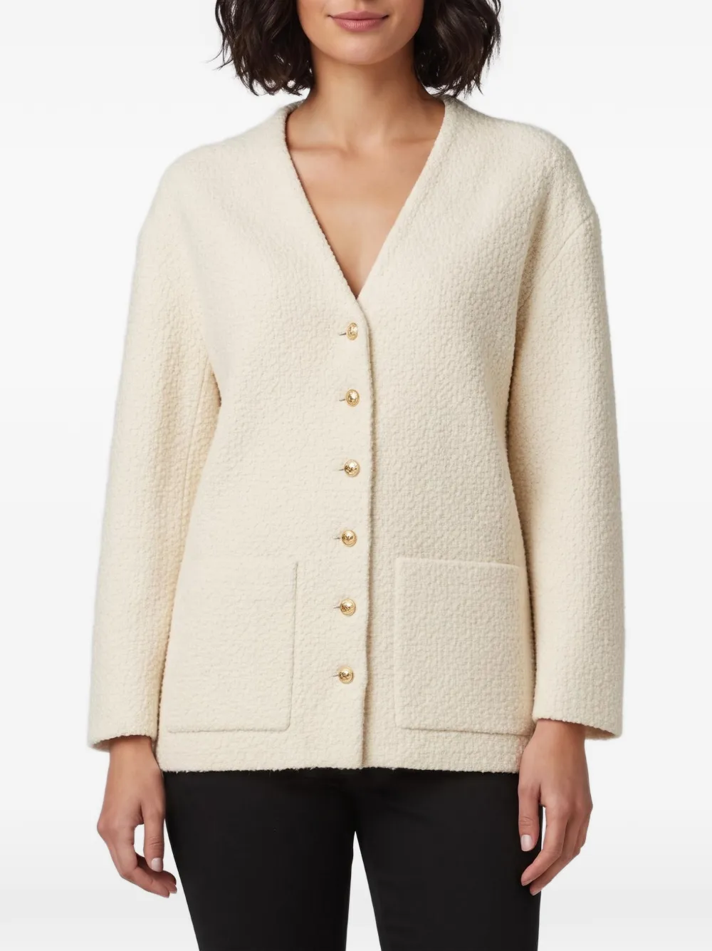 Celine Pre-Owned tweed button-front jacket - Gelb