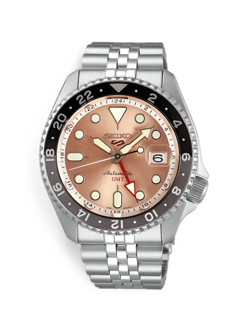 SEIKO PREOWNED 5 Sports GMT 42.5mm watch - Braun