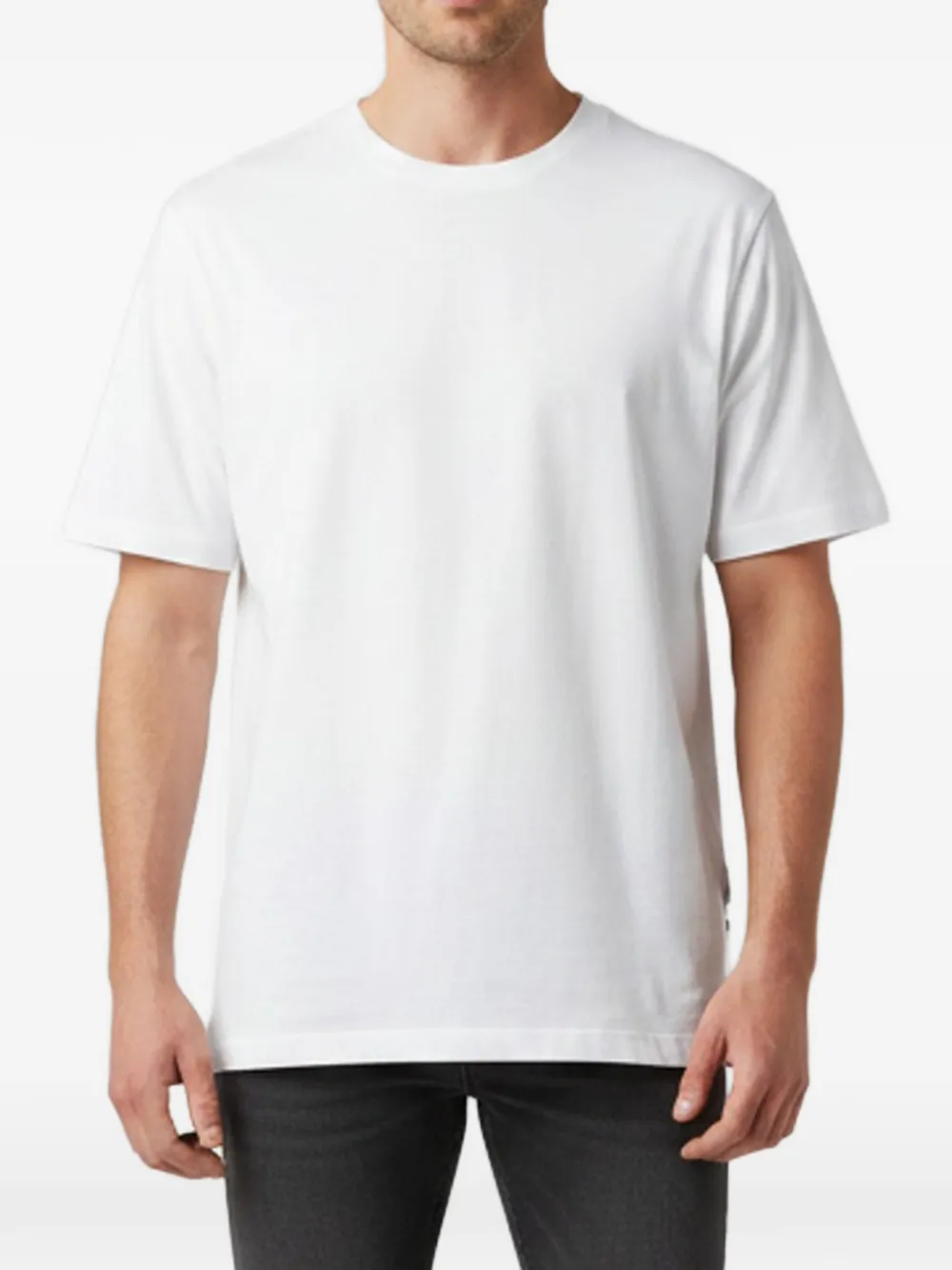 Louis Vuitton Pre-Owned embroidered-logo T-shirt - Bianco
