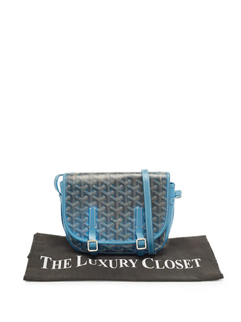 Goyard Pre-Owned Belvedere PM Goyardine shoulder bag - Blau