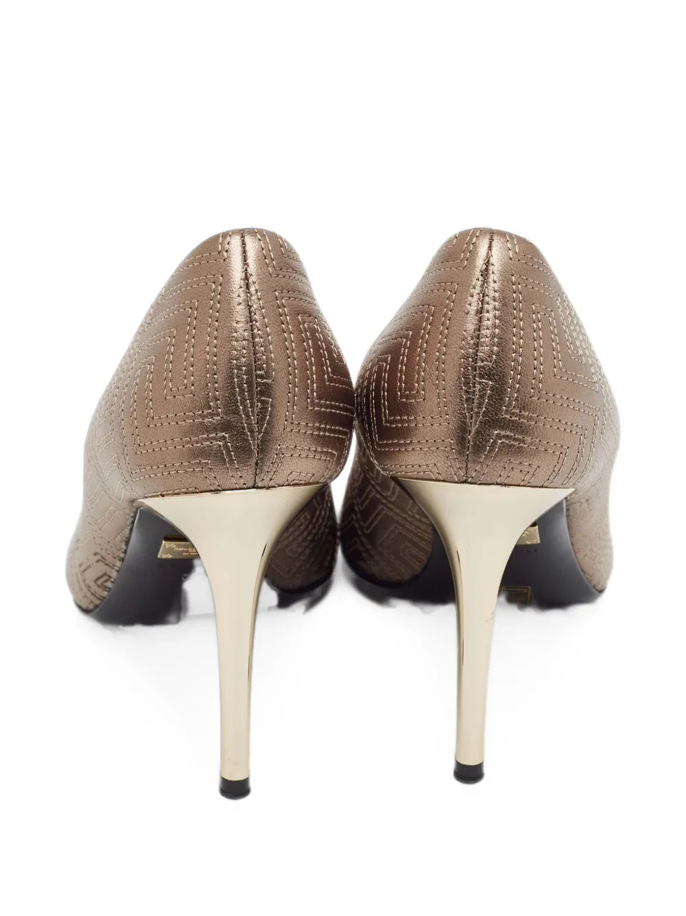 Versace Pre-Owned peep-toe pumps - Gold