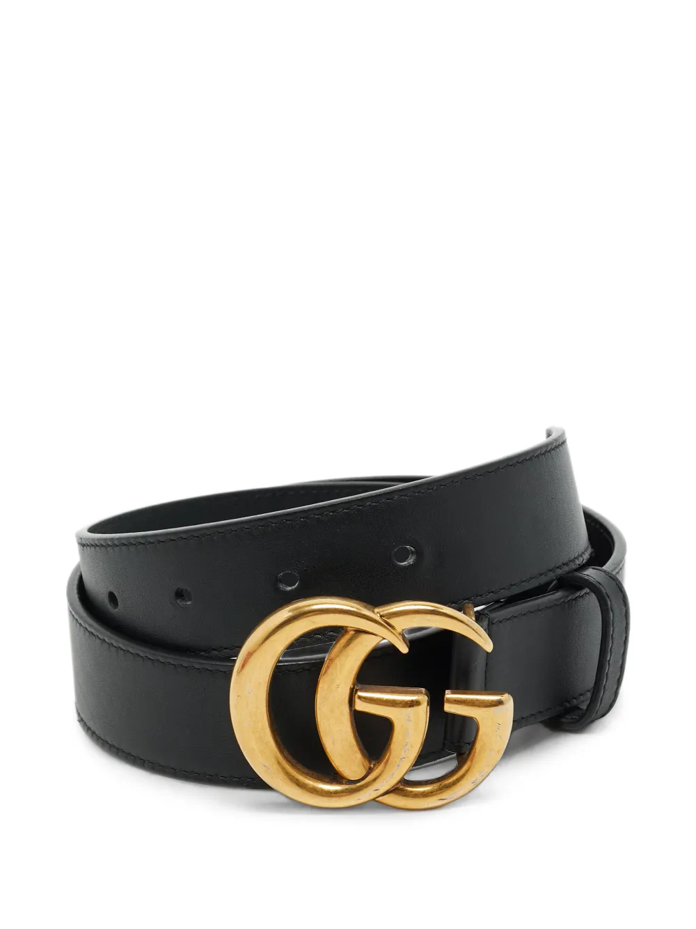 Gucci Pre-Owned GG Marmont buckle belt - Nero