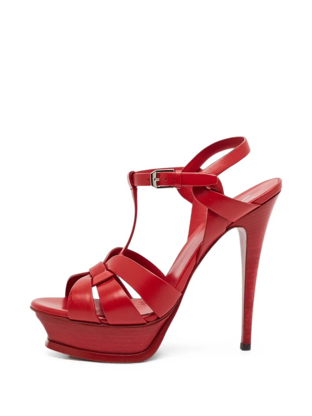 Saint Laurent Pre-Owned Tribute platform sandals - Rot