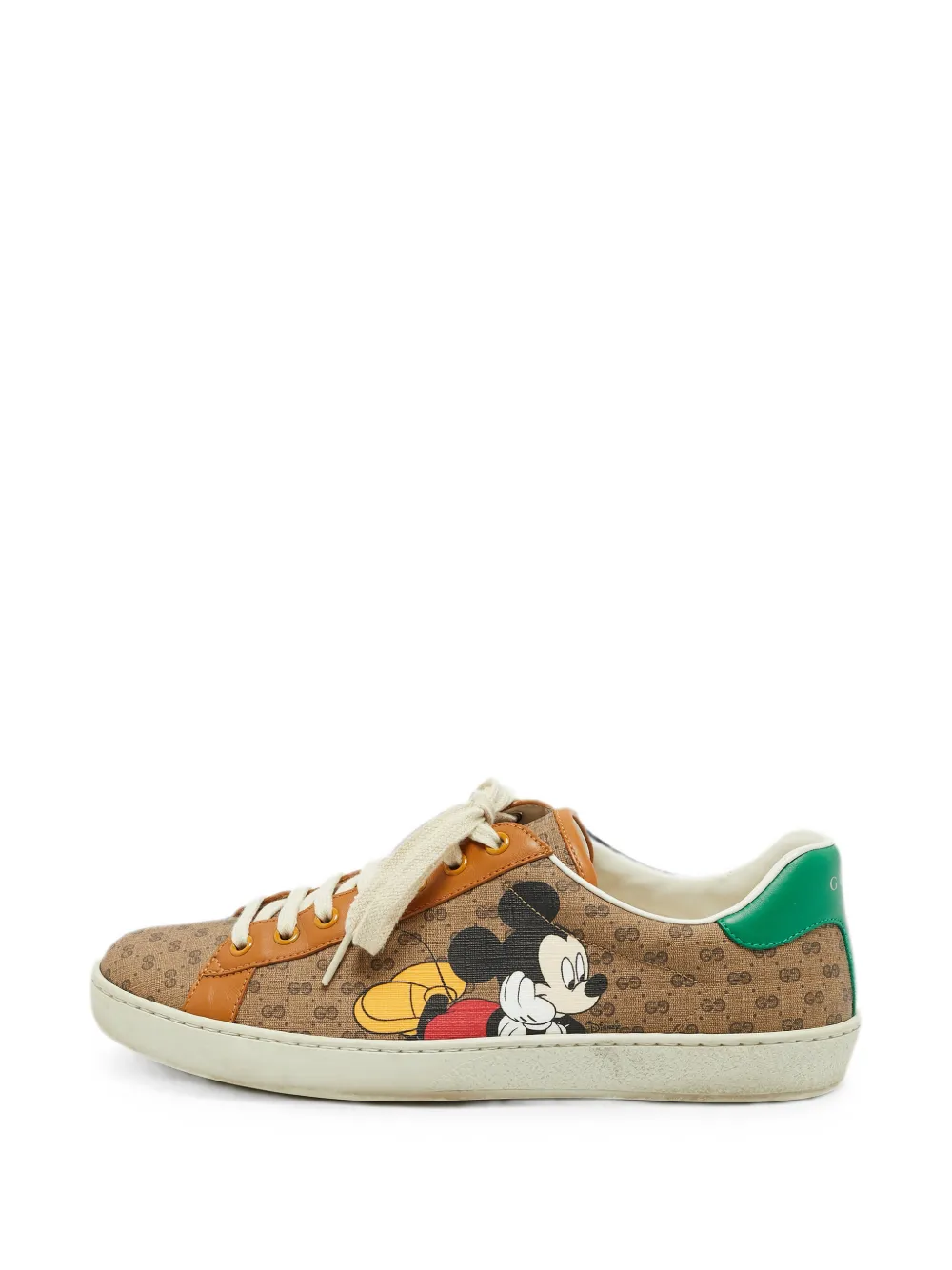 Gucci Pre-Owned x Disney Ace Mickey Mouse sneakers - Braun
