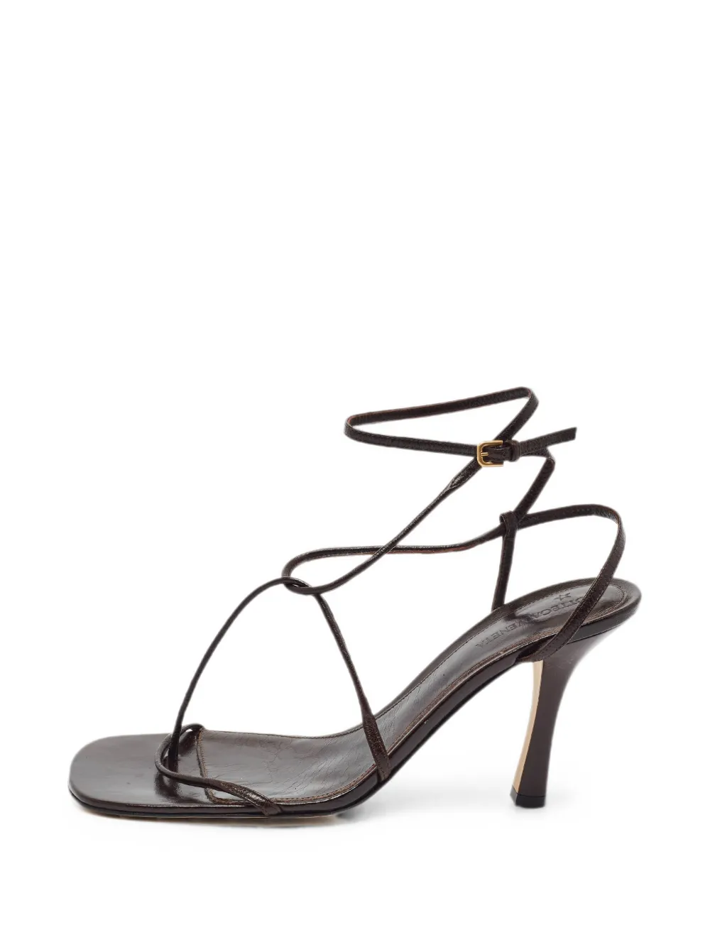 Bottega Veneta Pre-Owned Stretch ankle strap sandals - Braun