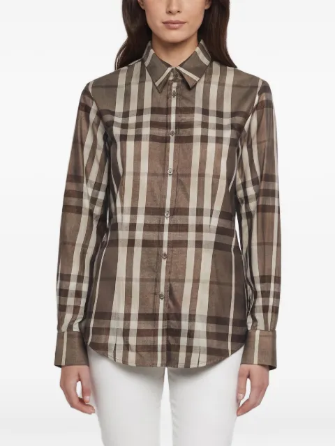 Burberry Pre-Owned metallic checked shirt