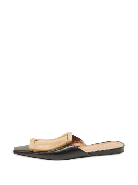 Marni Pre-Owned padded buckle-detail mules