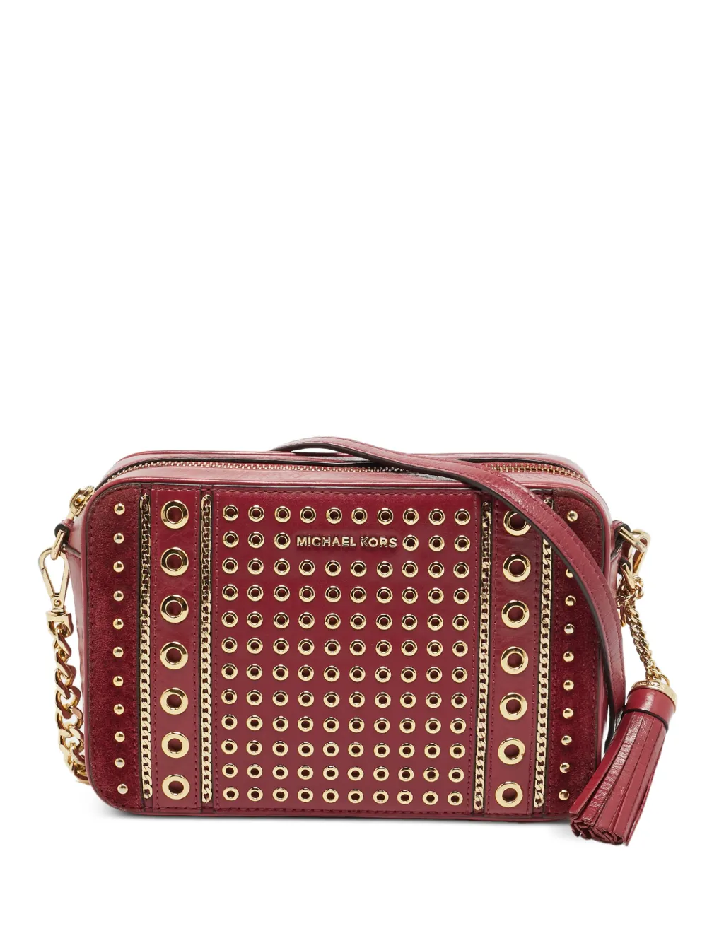 Michael Michael Kors Jet Set grommet camera bag - Rosso