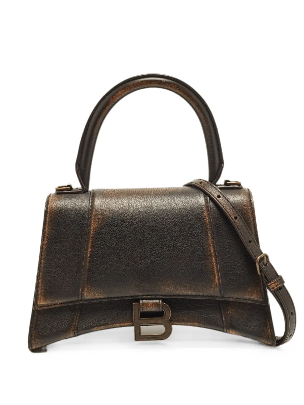 Balenciaga Pre-Owned small Hourglass top handle tote bag - Braun
