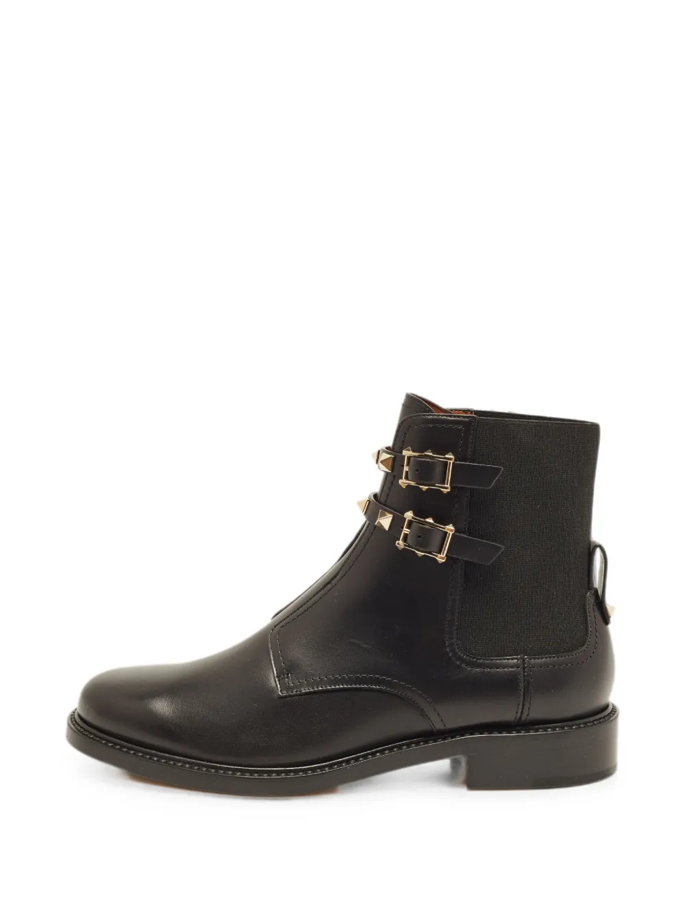 Valentino Garavani Pre-Owned Rockstud buckle ankle boots - Schwarz