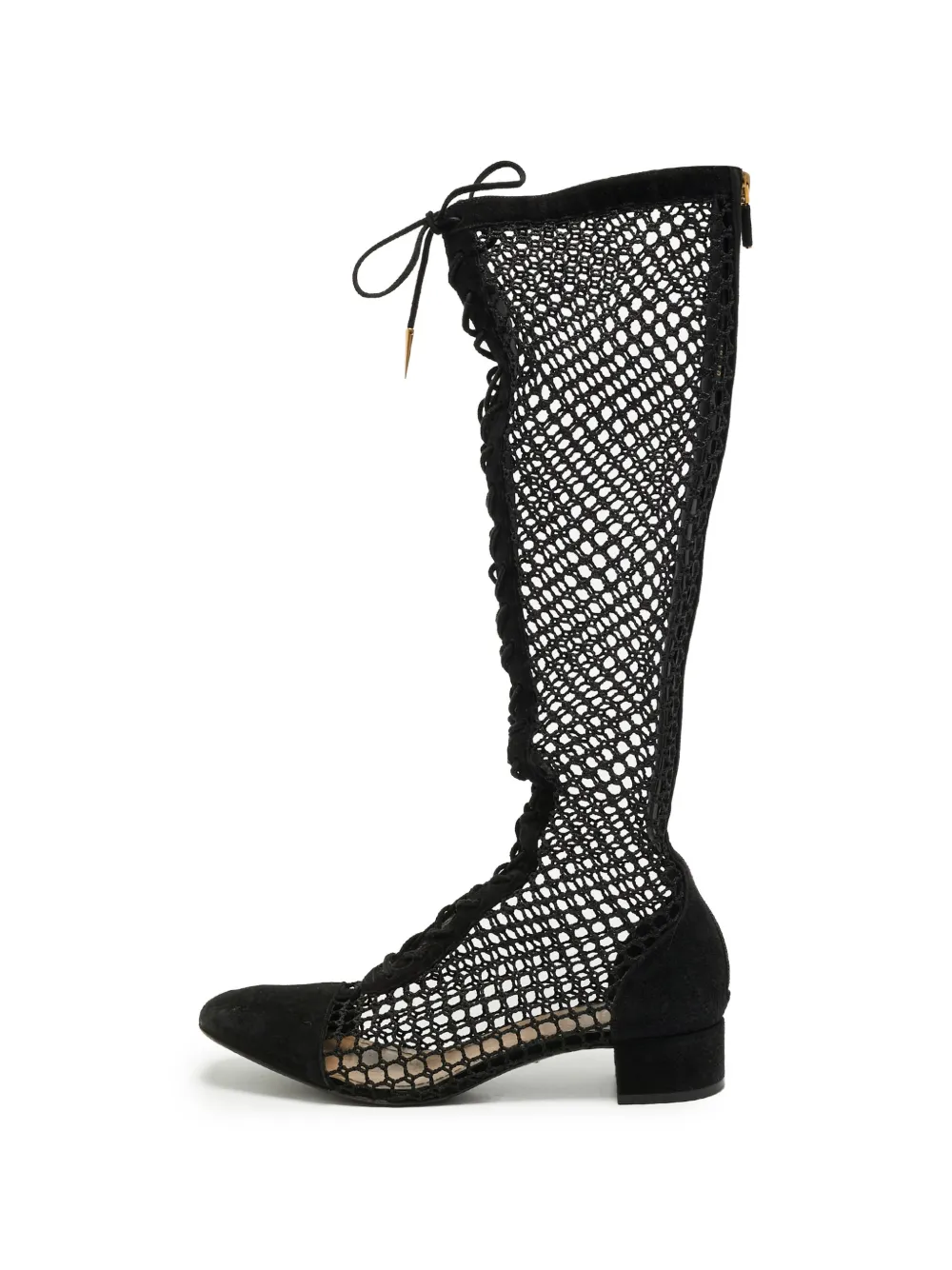 Christian Dior Pre-Owned D-Naughitly lace-up boots - Schwarz