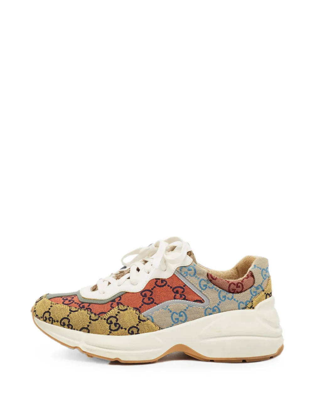 Gucci Pre-Owned Rhyton GG canvas sneakers - Mehrfarbig