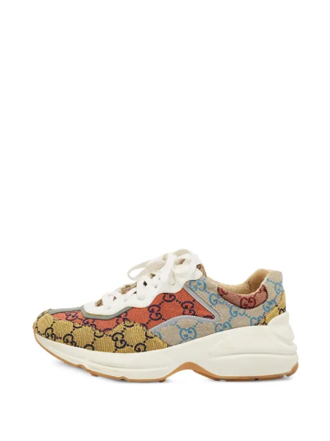 Gucci Pre-Owned Rhyton GG canvas sneakers