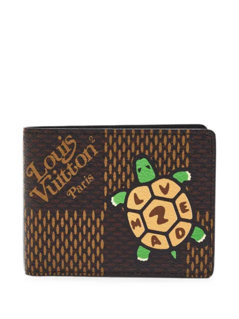 Louis Vuitton Pre-Owned x Nigo Multiple Damier Ebène wallet