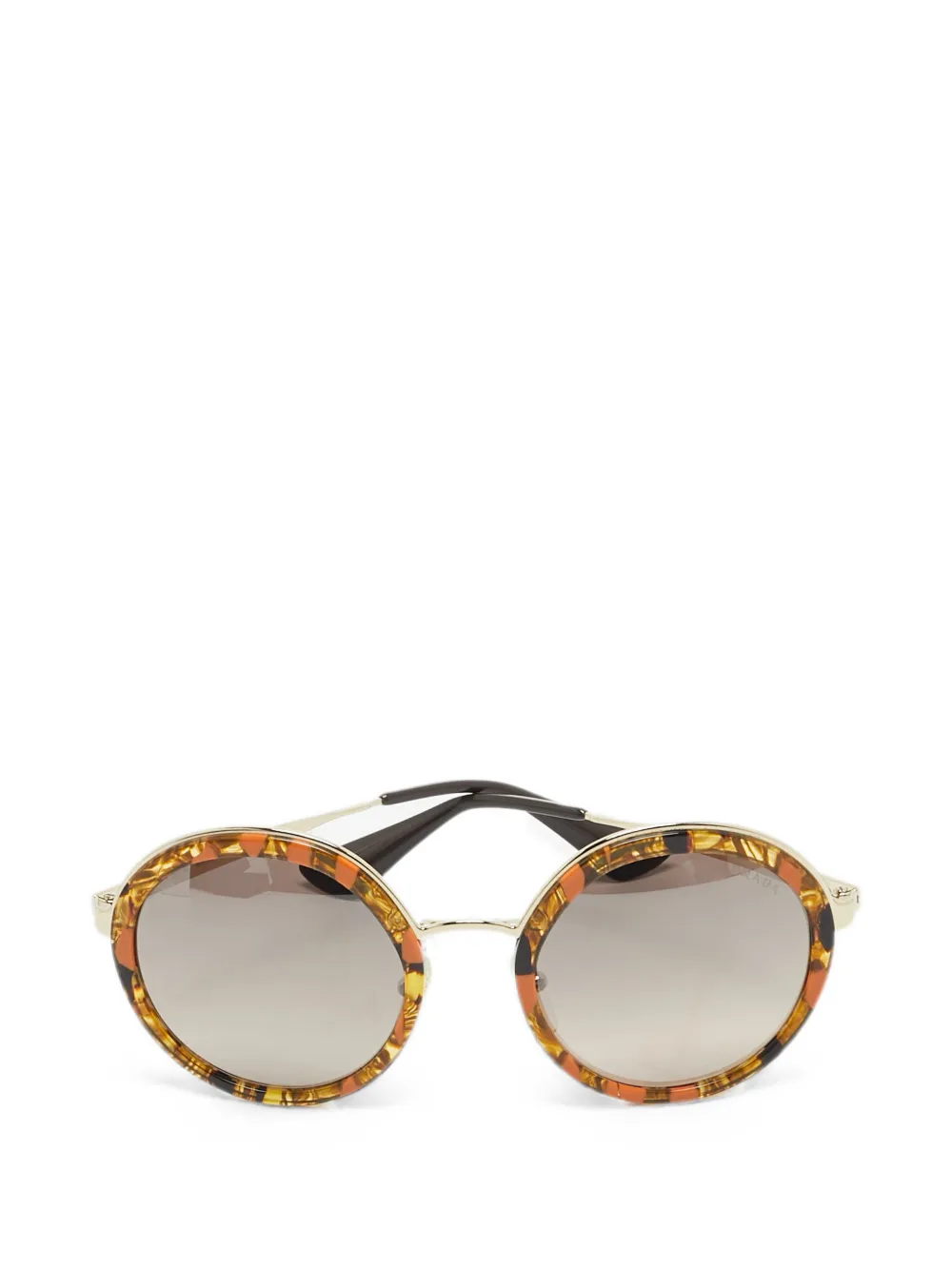 Prada Pre-Owned round tortoiseshell sunglasses - Marrone