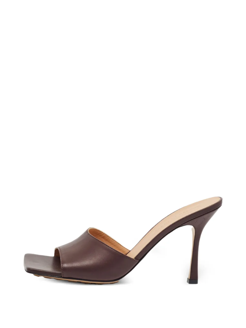 Bottega Veneta Pre-Owned Stretch square-toe sandals - Marrone