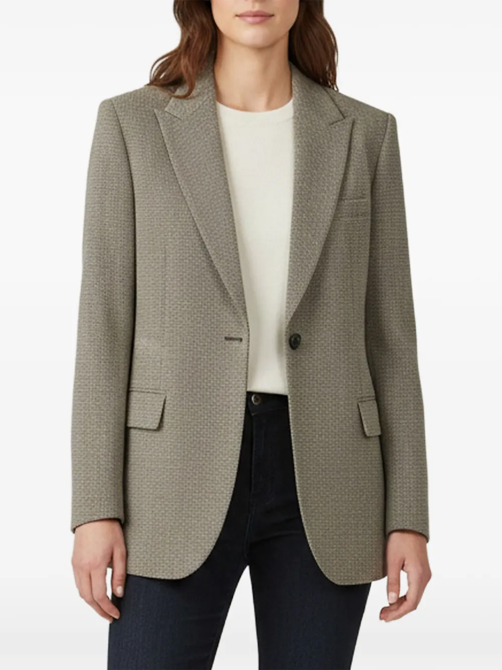 Magda Butrym textured single-breasted blazer - Toni neutri