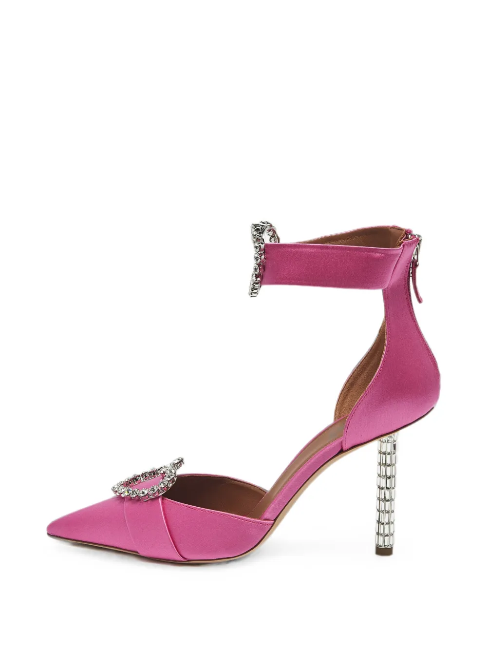 Malone Souliers Camille heart-buckle pumps - Rosa