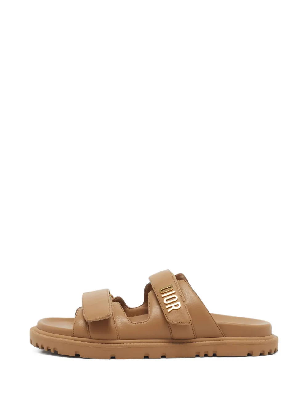Christian Dior Pre-Owned Dioract touch-strap sandals - Braun