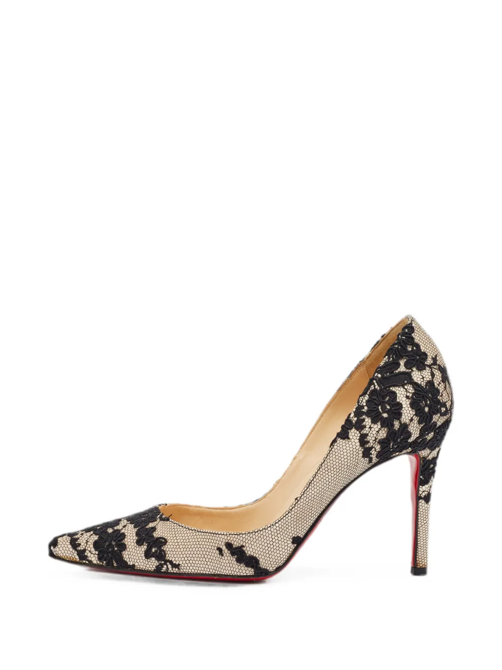 Christian Louboutin Pre-Owned Follies lace pumps - Schwarz