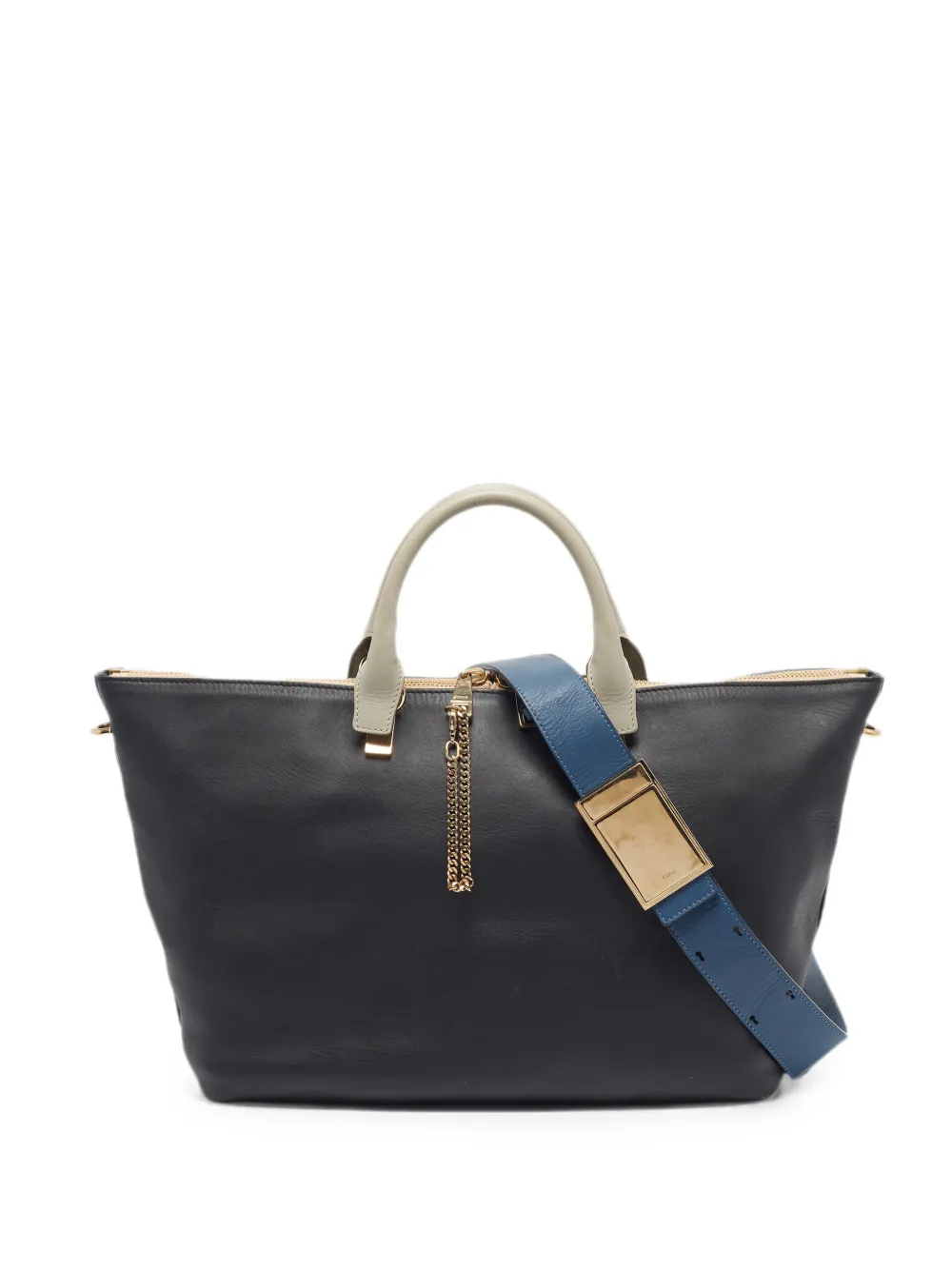 Chloé Pre-Owned large Baylee leather tote bag - Schwarz
