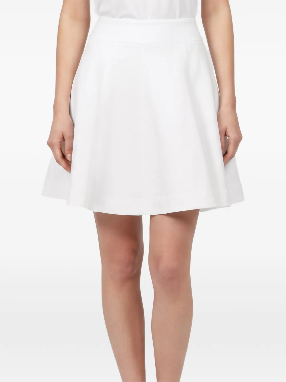 Alaïa Pre-Owned flared zip-up mini skirt - Bianco