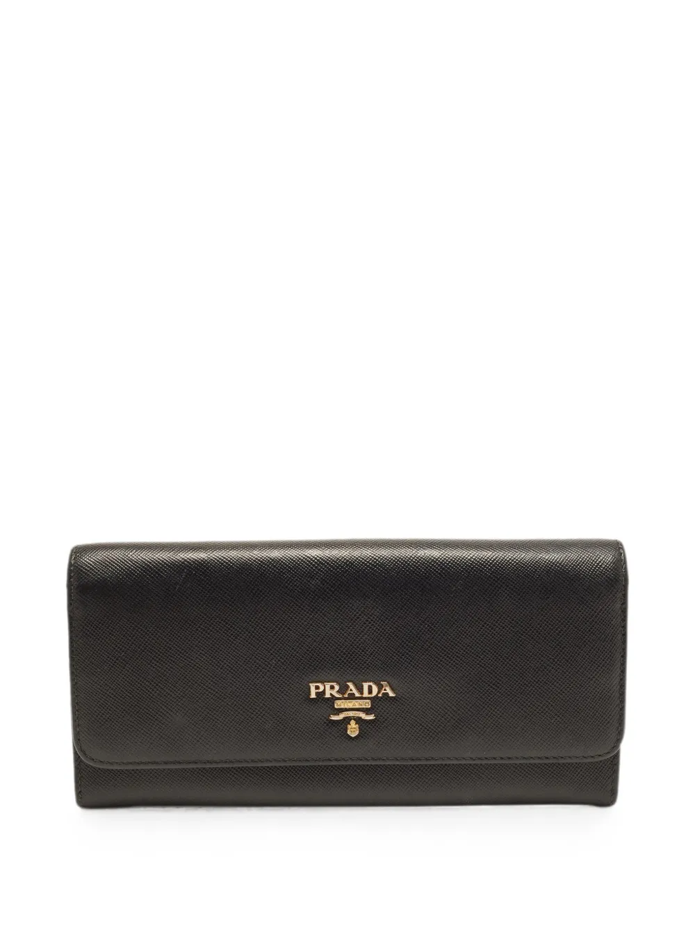 Prada Pre-Owned Lux logo-lettering wallet - Nero