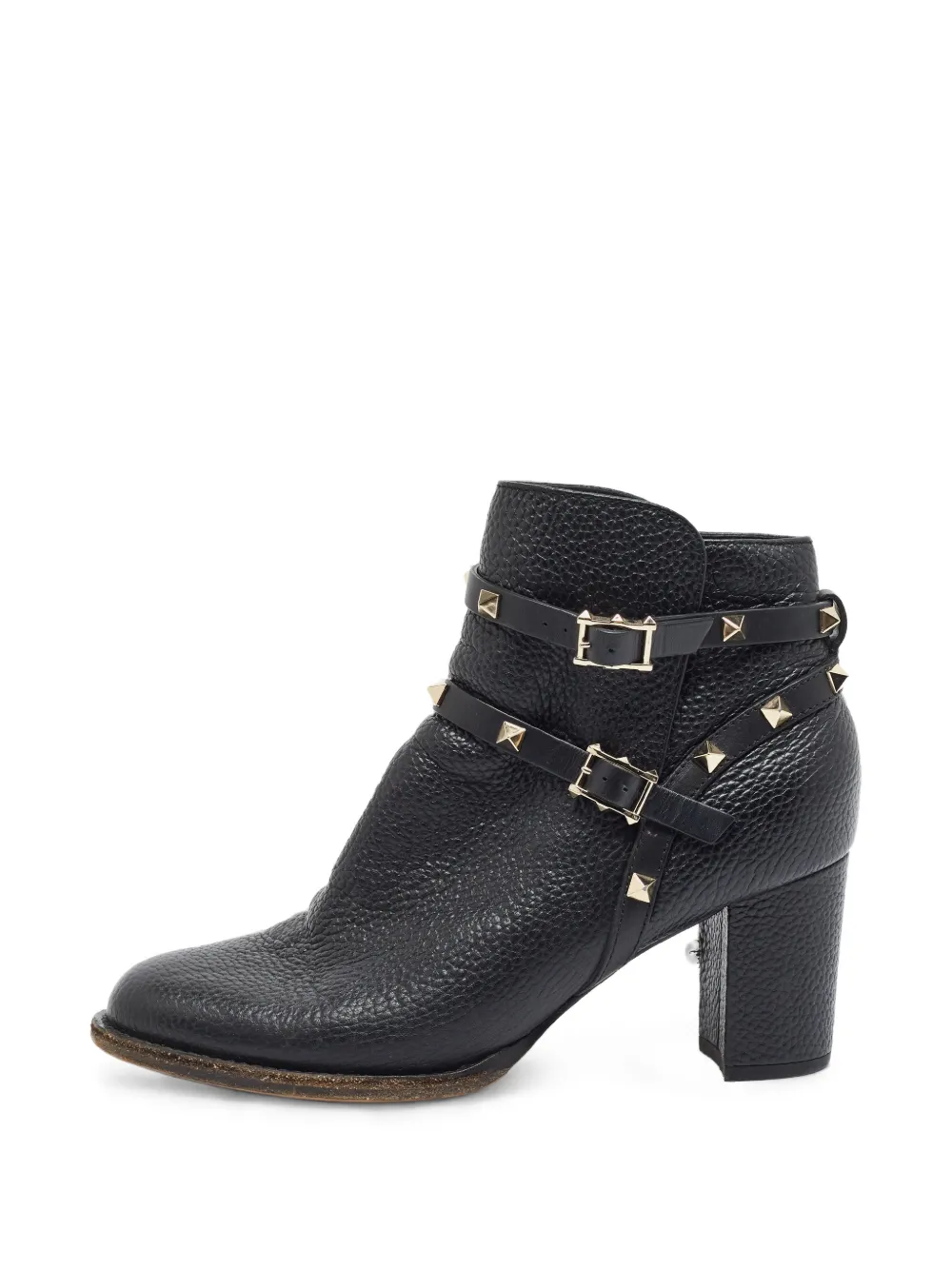 Valentino Garavani Pre-Owned Rockstud cage ankle boots - Nero